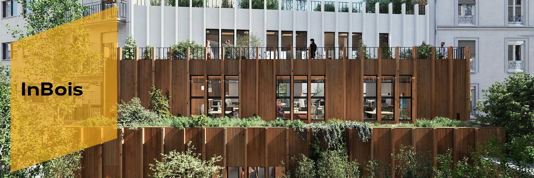 Dumez Concept - 20 rue Clavel, perspective projet InBois