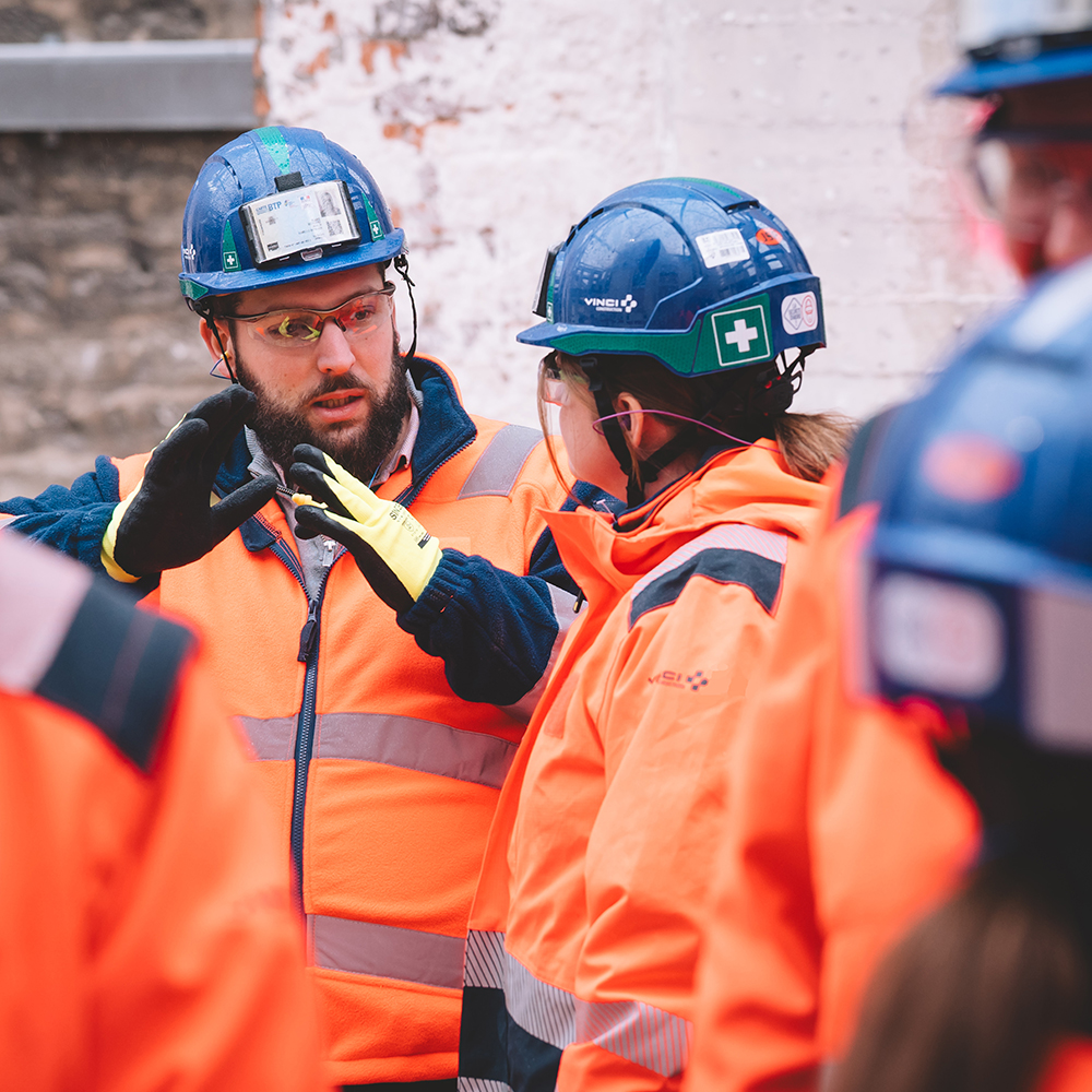 Dumez Concept - Briefing sur chantier
